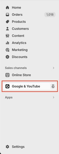 Shopify - Google Sale Channel App